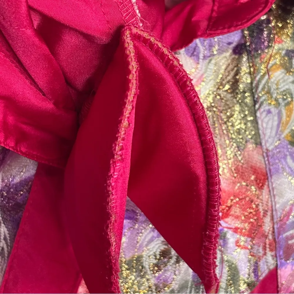 Vintage Roper Western Button Up Shirt Sz S Shoulder Pads Puff Sleeves Hot Pink - Image 14