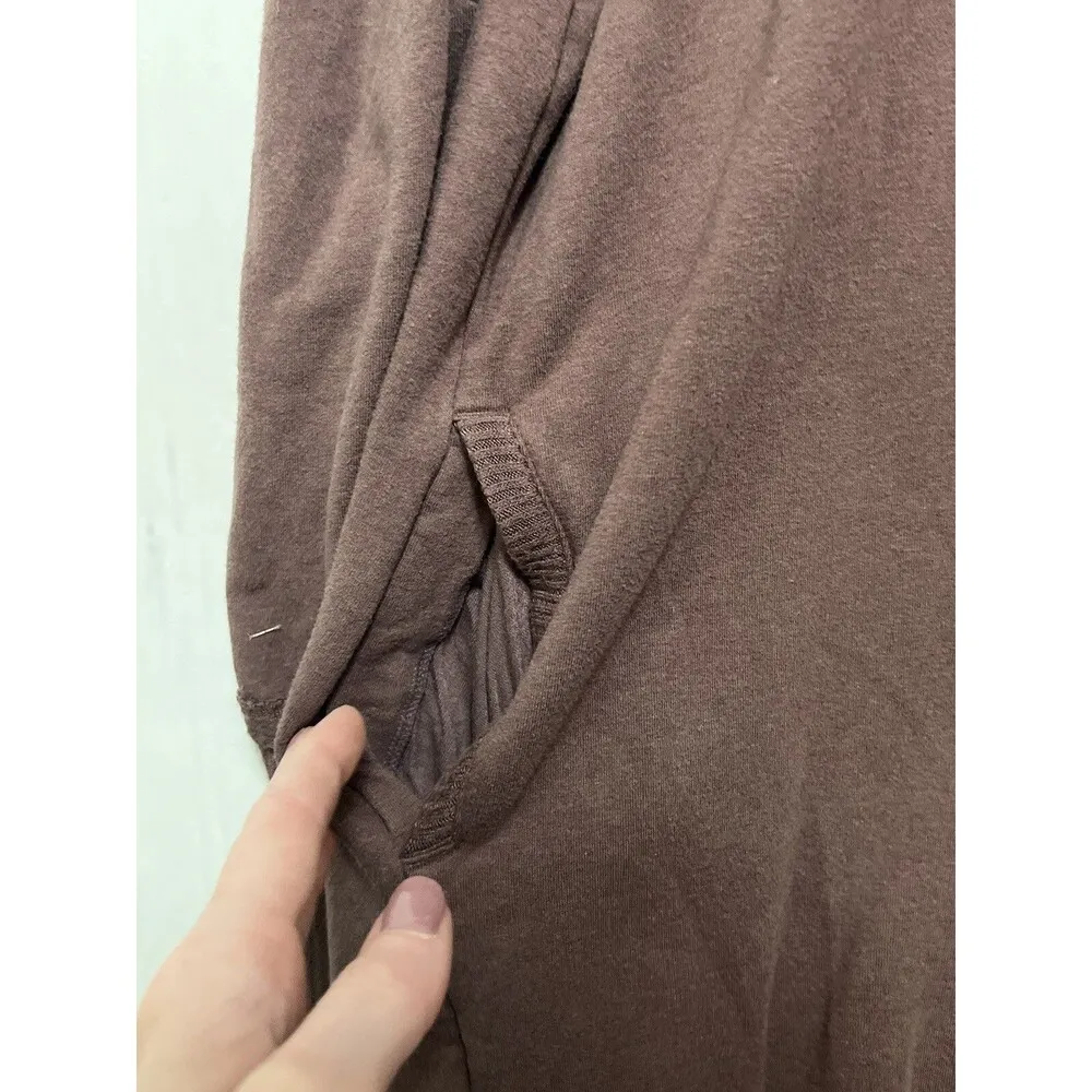 Free People Movement Zipper Back Oversized Mock Neck Pocket Sweater Size Medium - Image 2