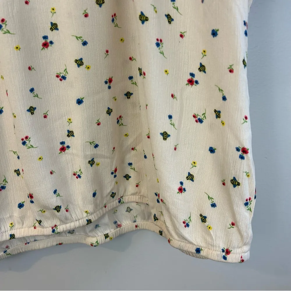 NWT Torrid Ditsy Scatter Floral Dew Lightweight Blouse/Top Size 00  M/L - Image 10