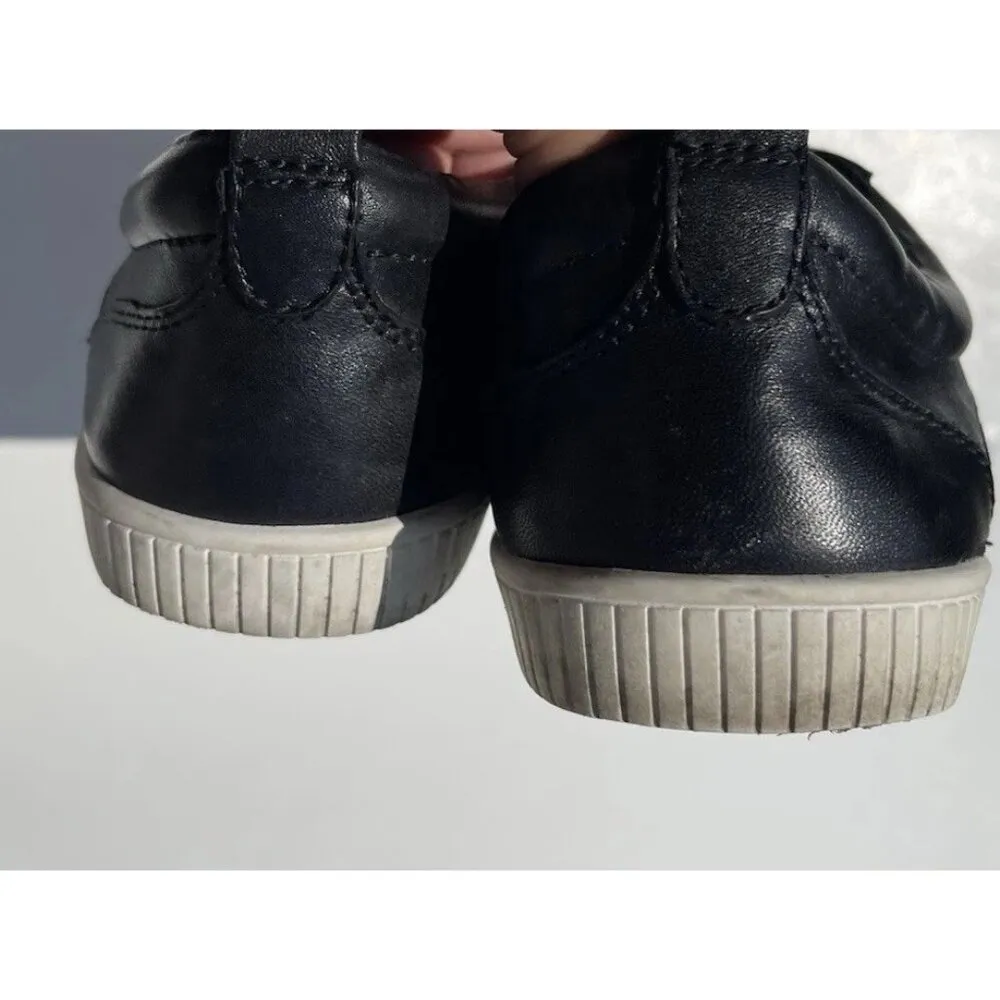 Earth Shoes Women’s 10 Desire Leather Casual TANGOR Sneakers Black Low Lace Up - Image 5