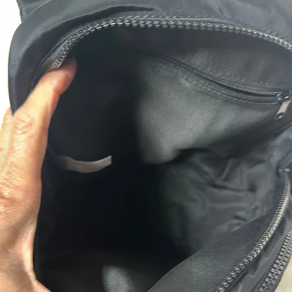 Black Medium Nylon Backpack with Padded Straps - Image 9