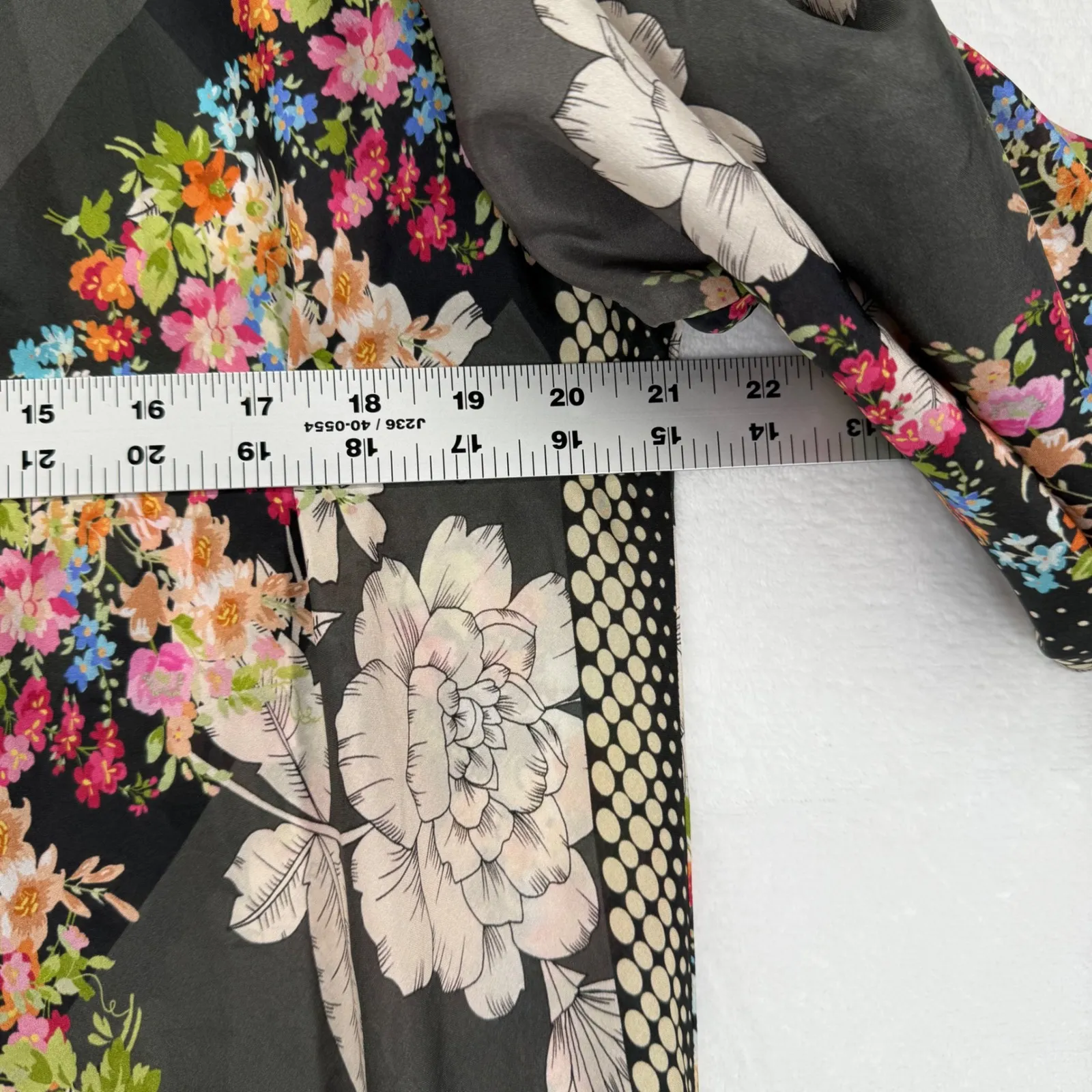 JOHNNY WAS Redland Raluca Maxi Dress Silk‎ Cotton Floral Print XX Large - Image 2