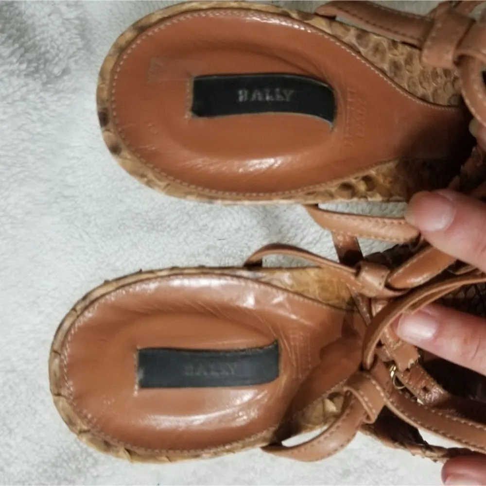 Bally snake skin heels Brown Size undefined - Image 7
