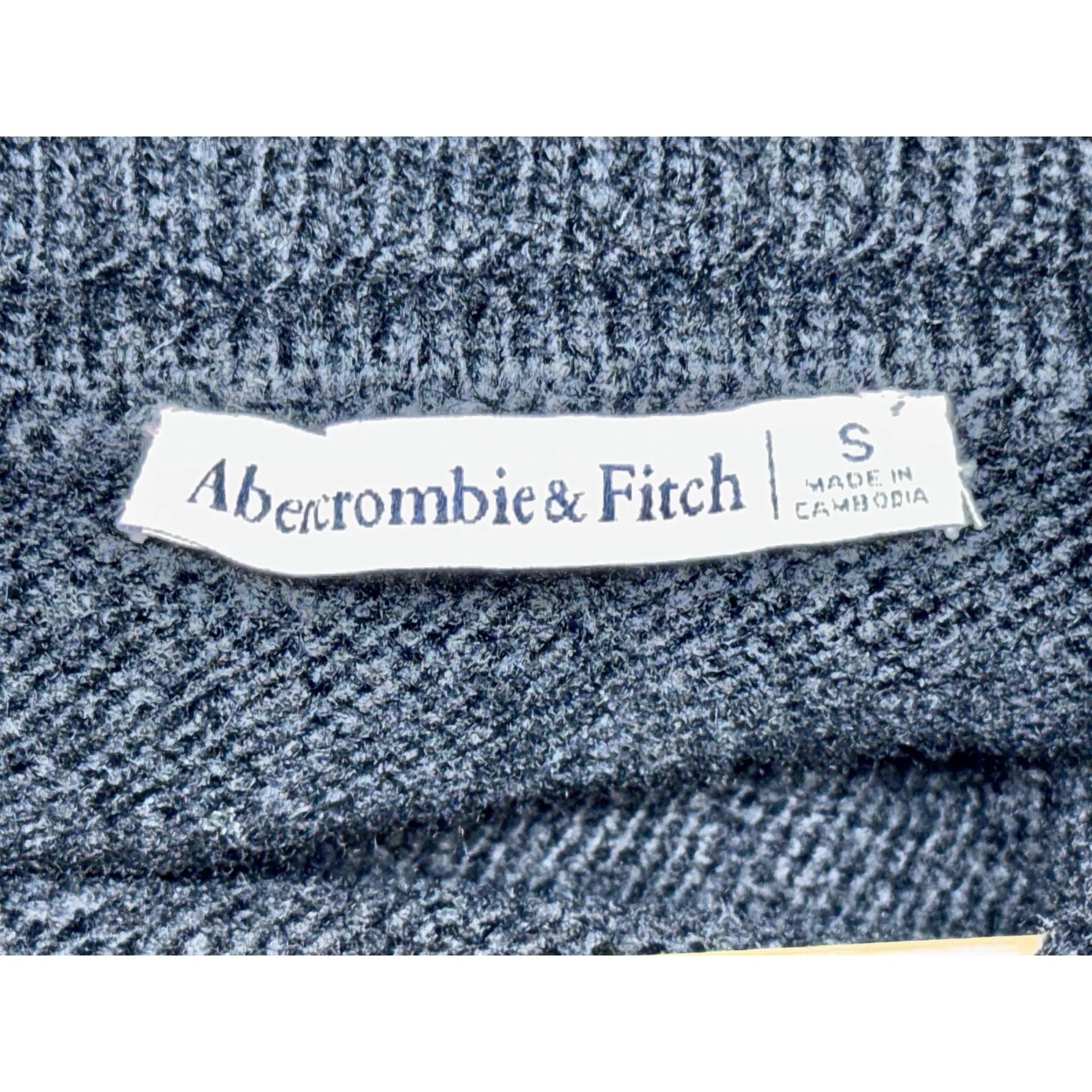 Abercrombie & Fitch Black Knit Off-The-Shoulder Cowl Turtleneck Sweater Size S - Image 3