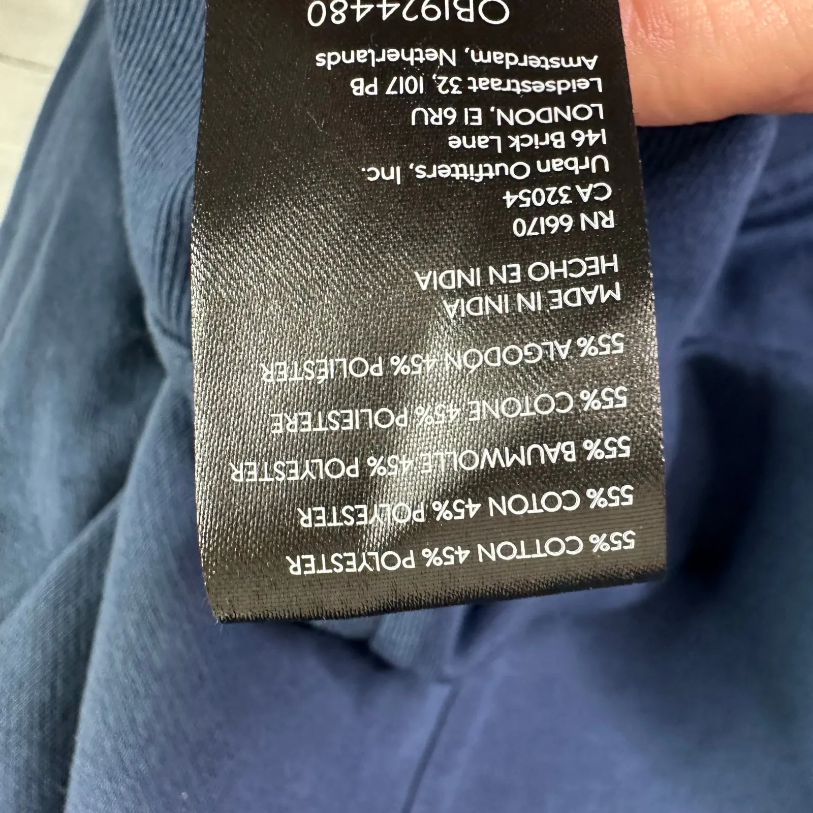 Pilcro Womens size Small Johnny Collar V Neck Pullover Sweatshirt Blue Anthro - Image 10