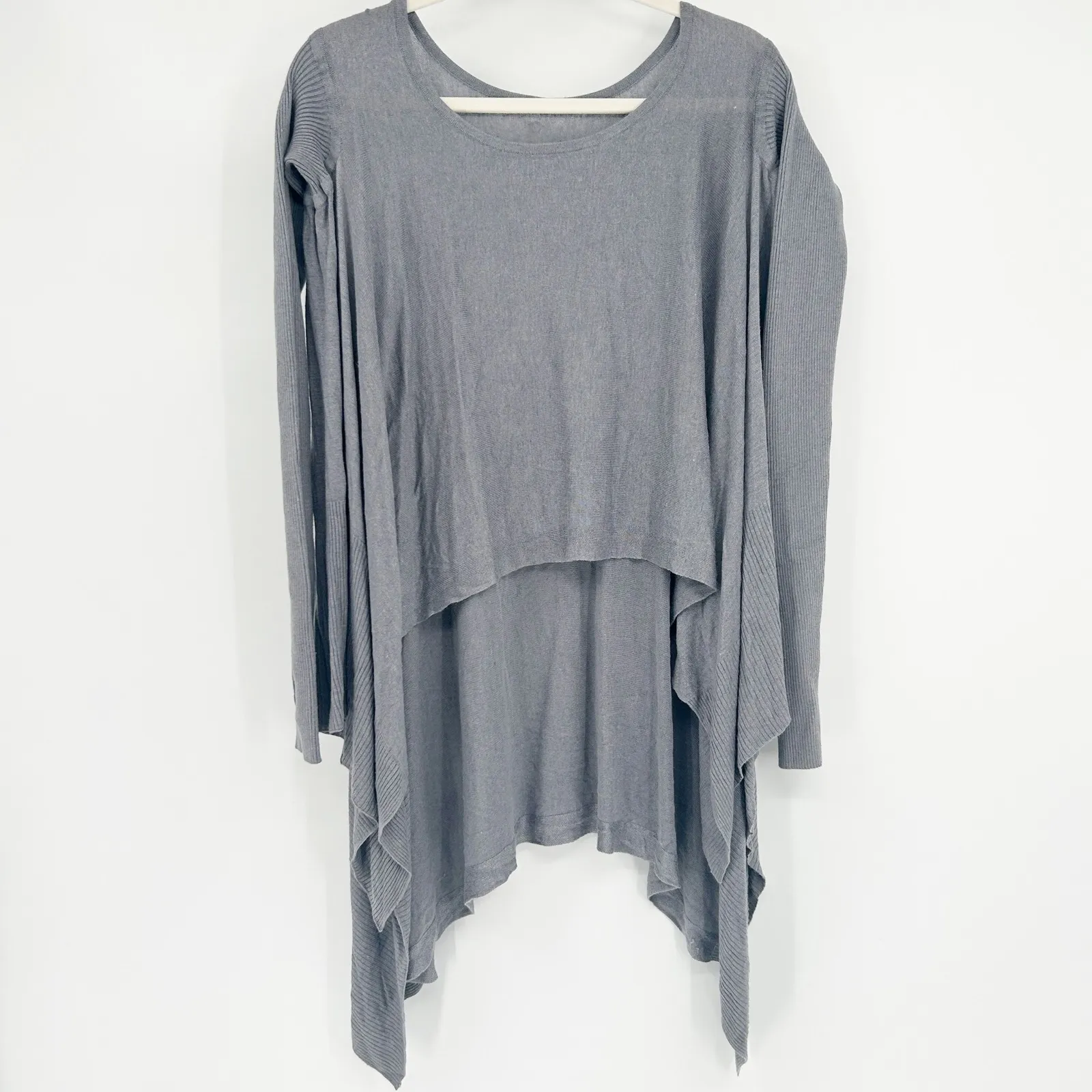 Lululemon  Womens Dance Yoga Lounge Enlightened Pullover Lightweight Sweater Gray - Image 3