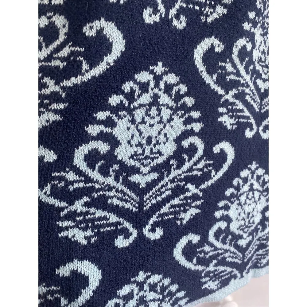 Chicos Womans One Size Blue Knit‎ Open Kimono Shawl - Image 6