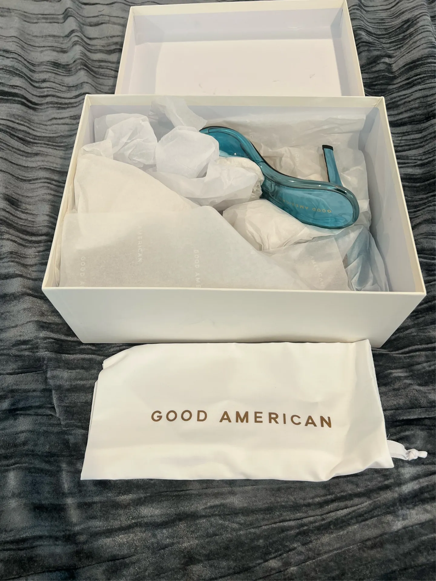 Good American Women's Blue Heels - Image 4