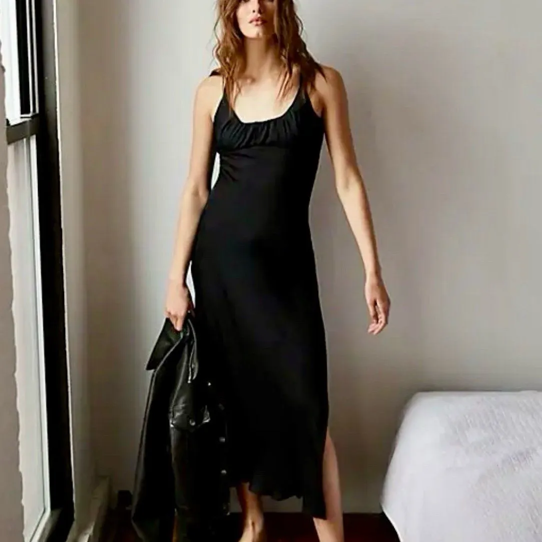 Free People Night Owl Maxi Slip Dress - Image 3