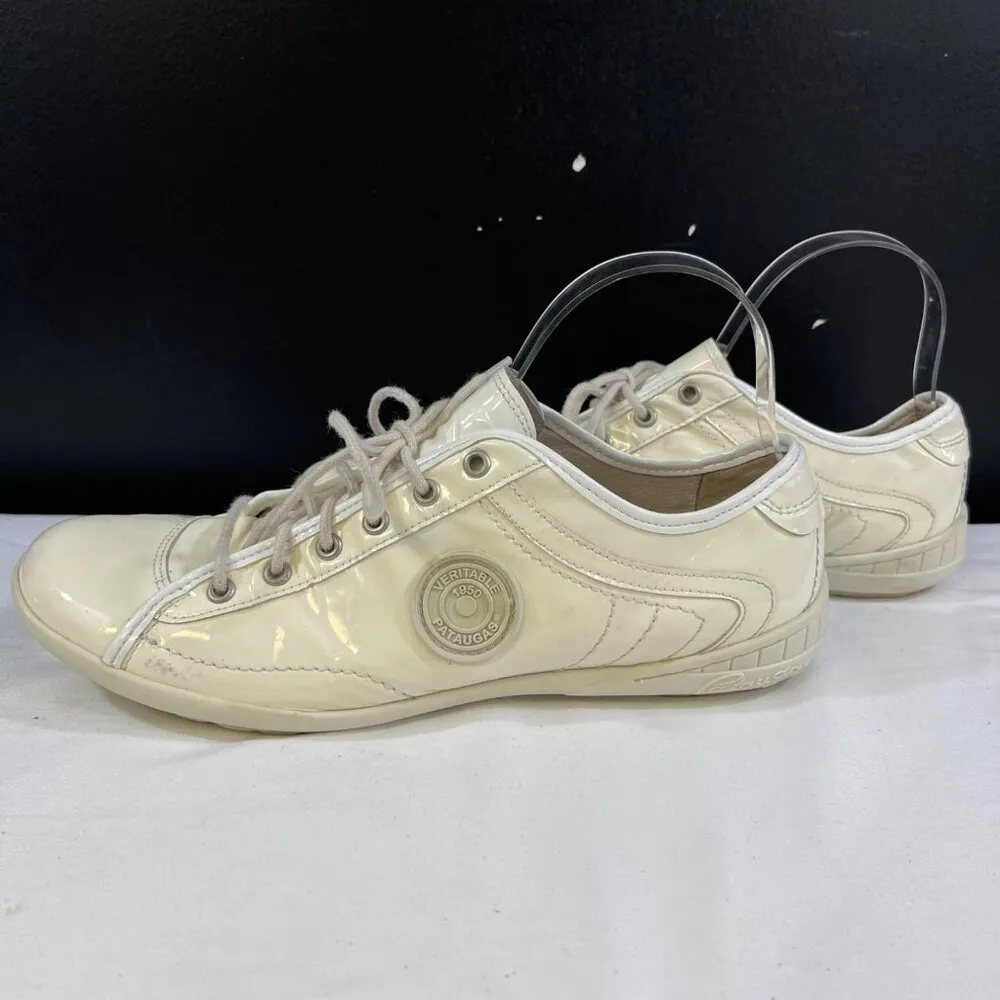 Pataugas Womens White Casual Sneakers Size 41 or 9 SKU 6523 - Image 5