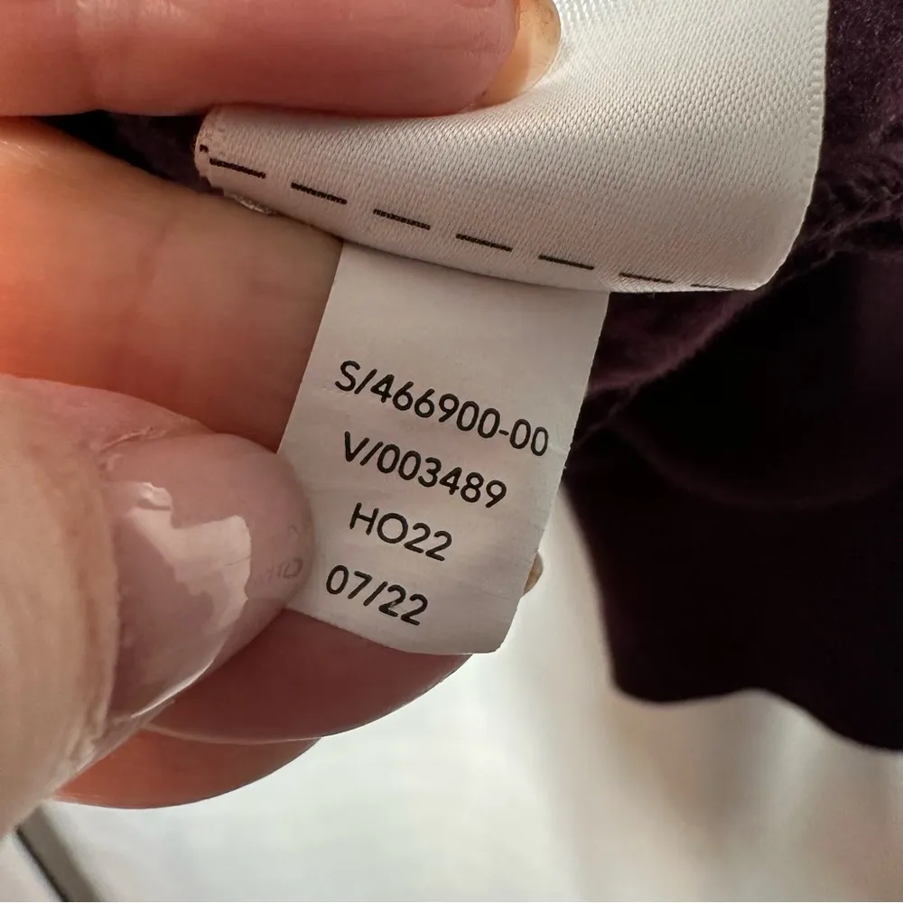 Athleta Purple Hoodie Retroplush Sweatshirt Alya Floral Cozy Embroidered Size S - Image 9