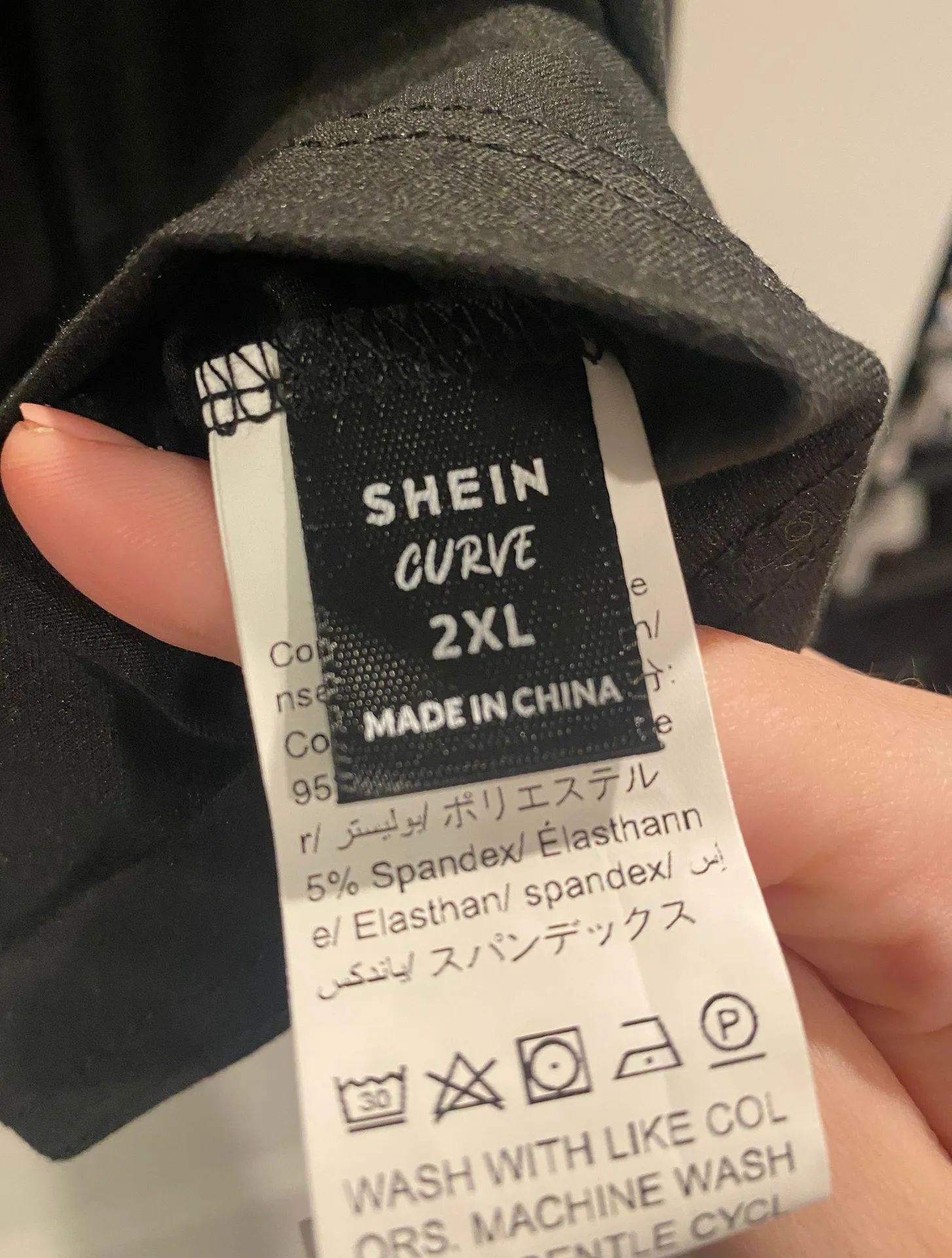 SheIn Black Peplum Blouse - Image 3