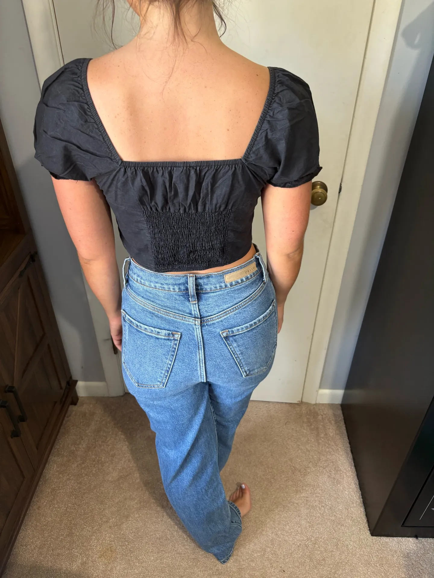 Black Abe Crop Top Princess Polly - Image 5