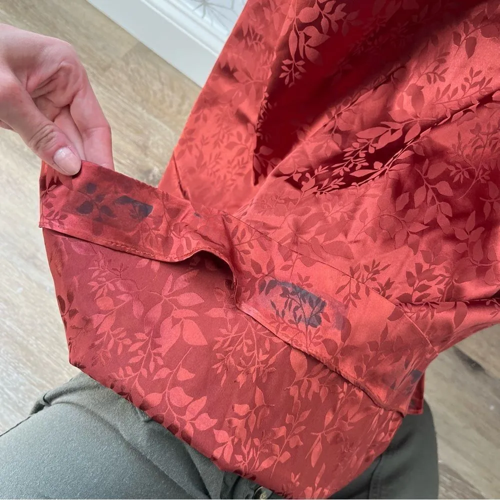 David’s Bridal 
jacquard cowl neck bridesmaid dress Cinnamon - Image 10