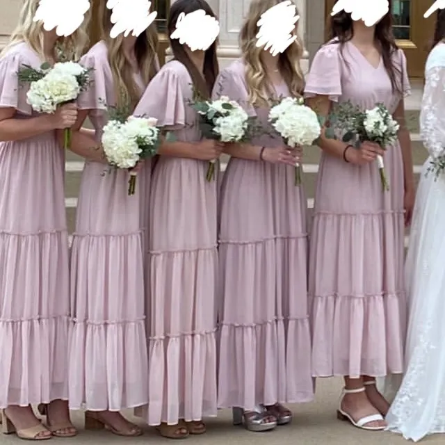 MikaRose Light Pink Maxi Dress - Image 4