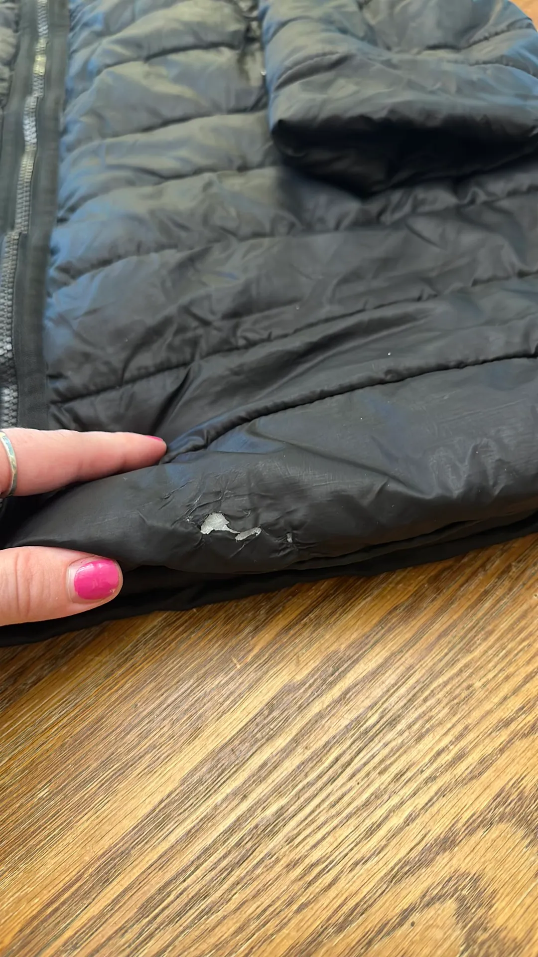 Champion Black Puffer Coat - Image 3