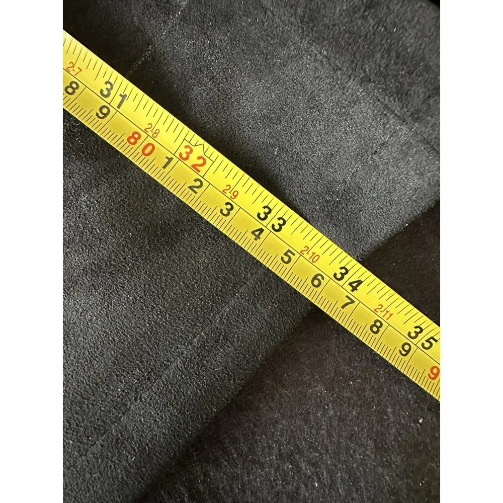 Miss Me Black Laced Up Faux Suede Crew Neck Sleeveless Shift Dress Large Women's - Image 8