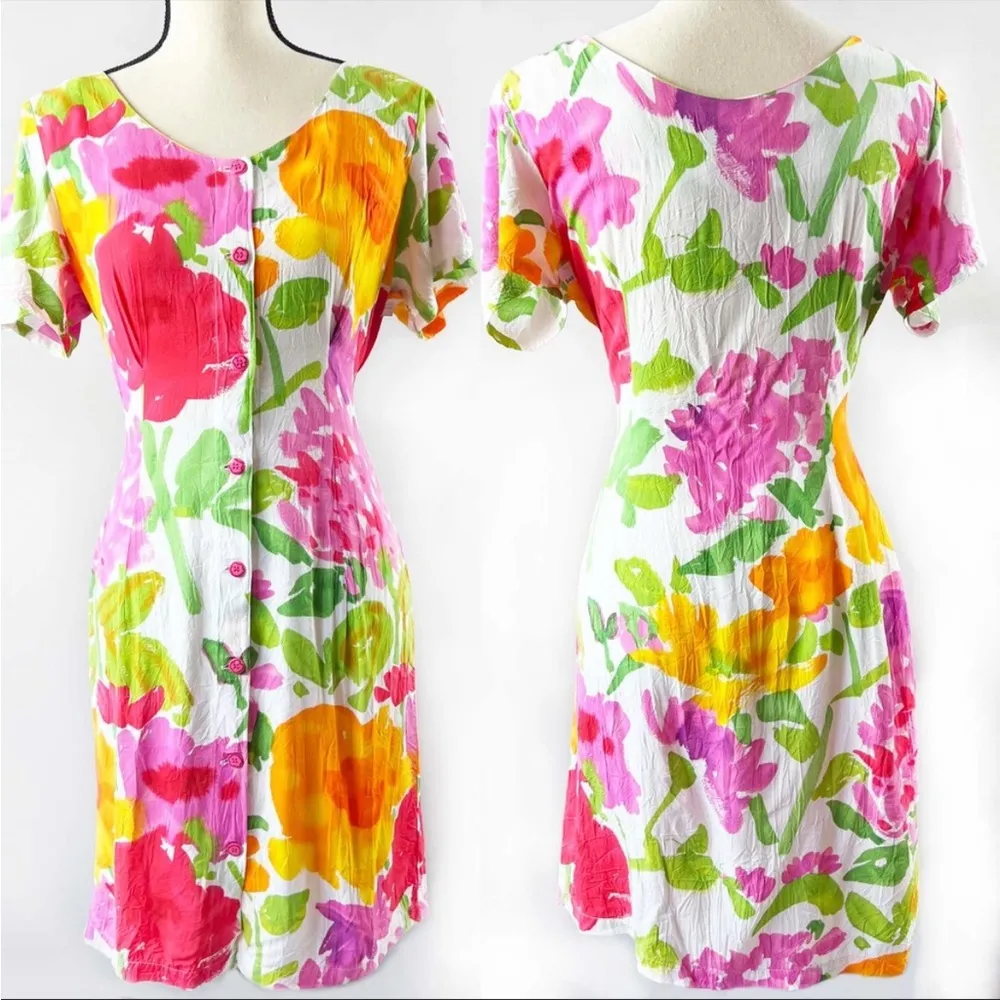 Jam’s World Floral Button Down Majura Dress - Image 9
