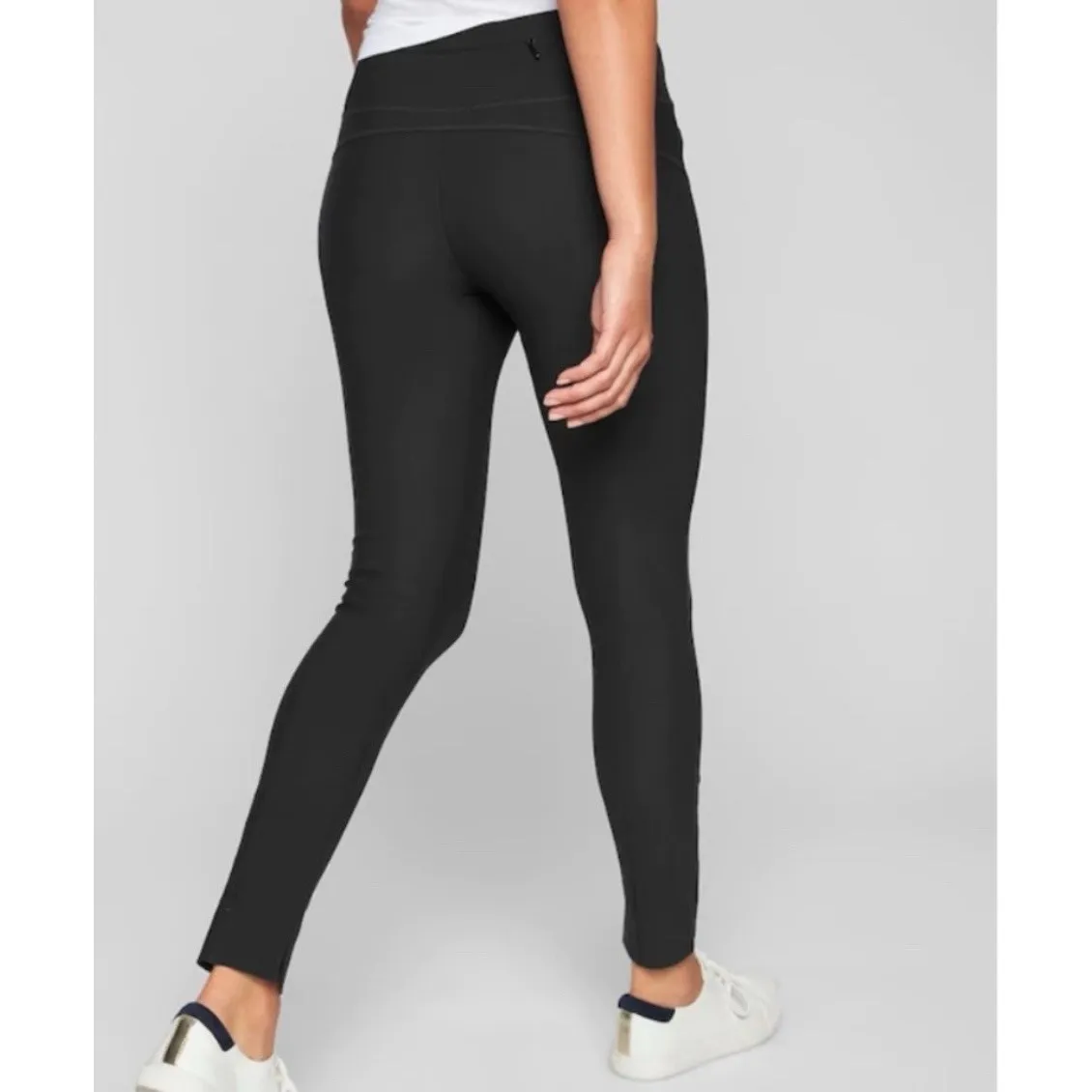 Athleta Women's Stellar Tight‎ Legging Black Travel Zip Pockets Sz Small NWT - Image 2