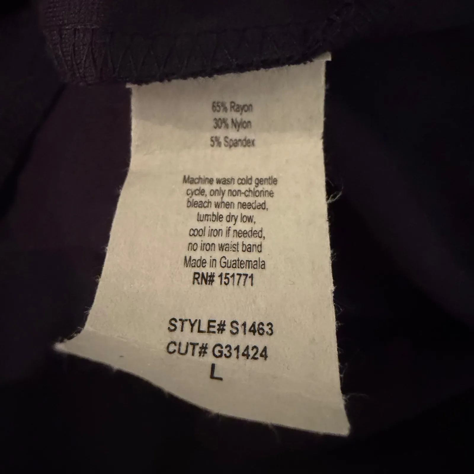 Gilli Donnie Tie Front Stitch Fix Skirt Women's L Navy Career Classic‎ Nautical Black Size L - Image 9