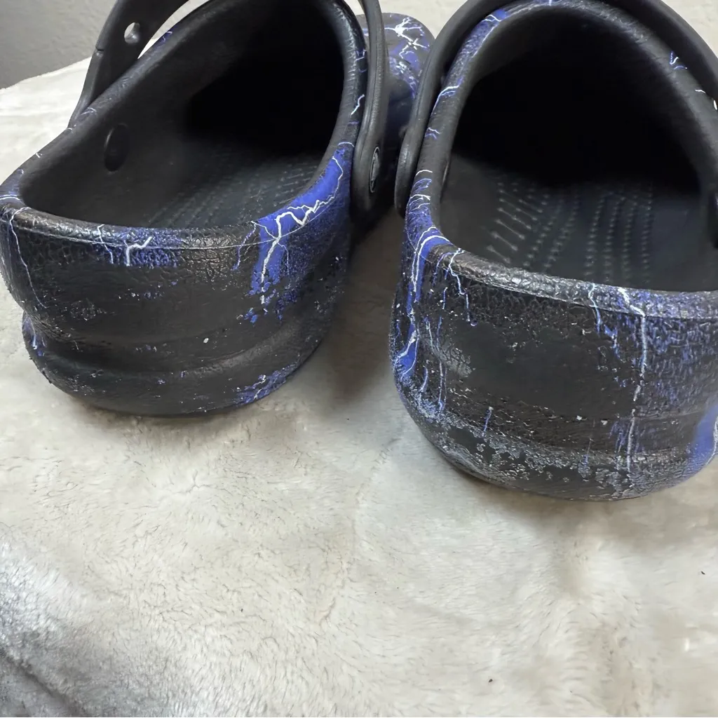 CROCS at work unisex Black and Blue Clogs - Image 5