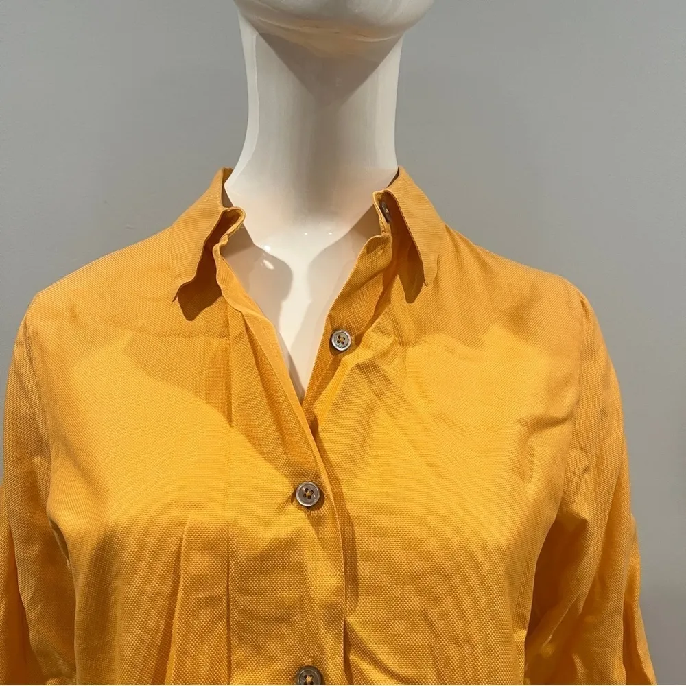 Linda Allard Ellen Tracy Cotton Button Down Blouse - Image 2