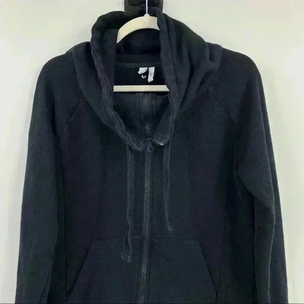 Z by Zella Full Effect Women's Black Zip Activewear Casual‎ Sweater Size L - Image 8