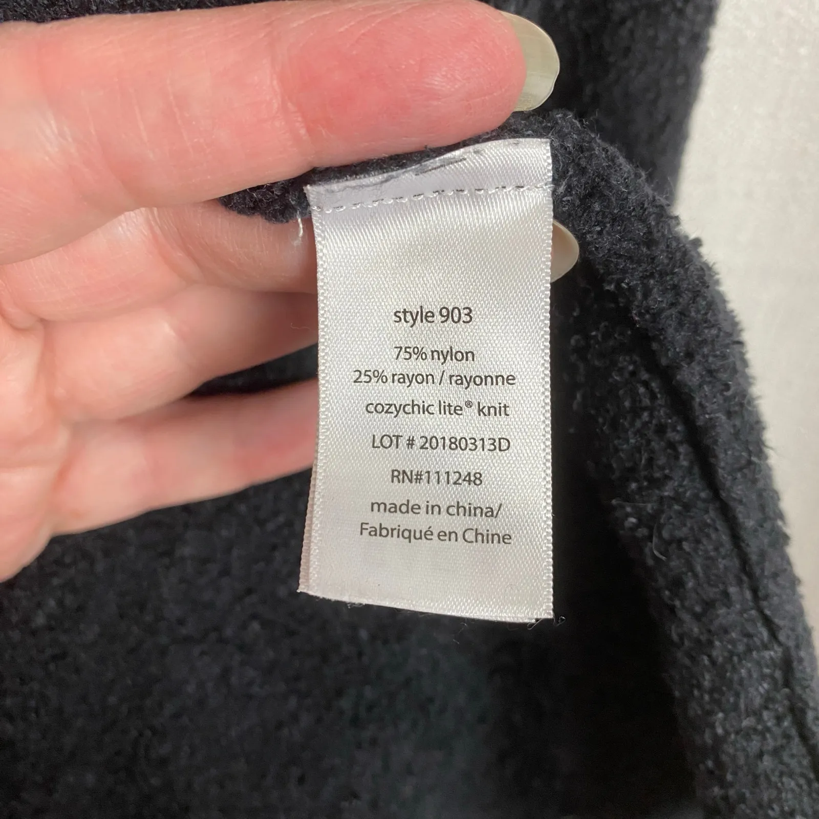 Barefoot Dreams Black Cozychic Lite Island Wrap Waterfall Cardigan Sz.S/M - Image 15