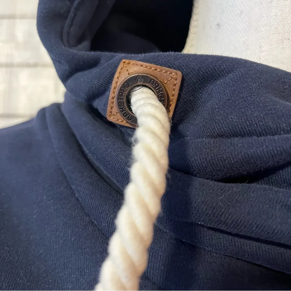 Naketano Darth Sweatshirt in Charcoal/Blue Size Medium - Image 4