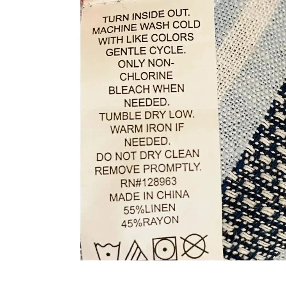 Indigo Rein Stripes Blue Retro High Waist Belted Womens Shorts Sz Small - Image 8