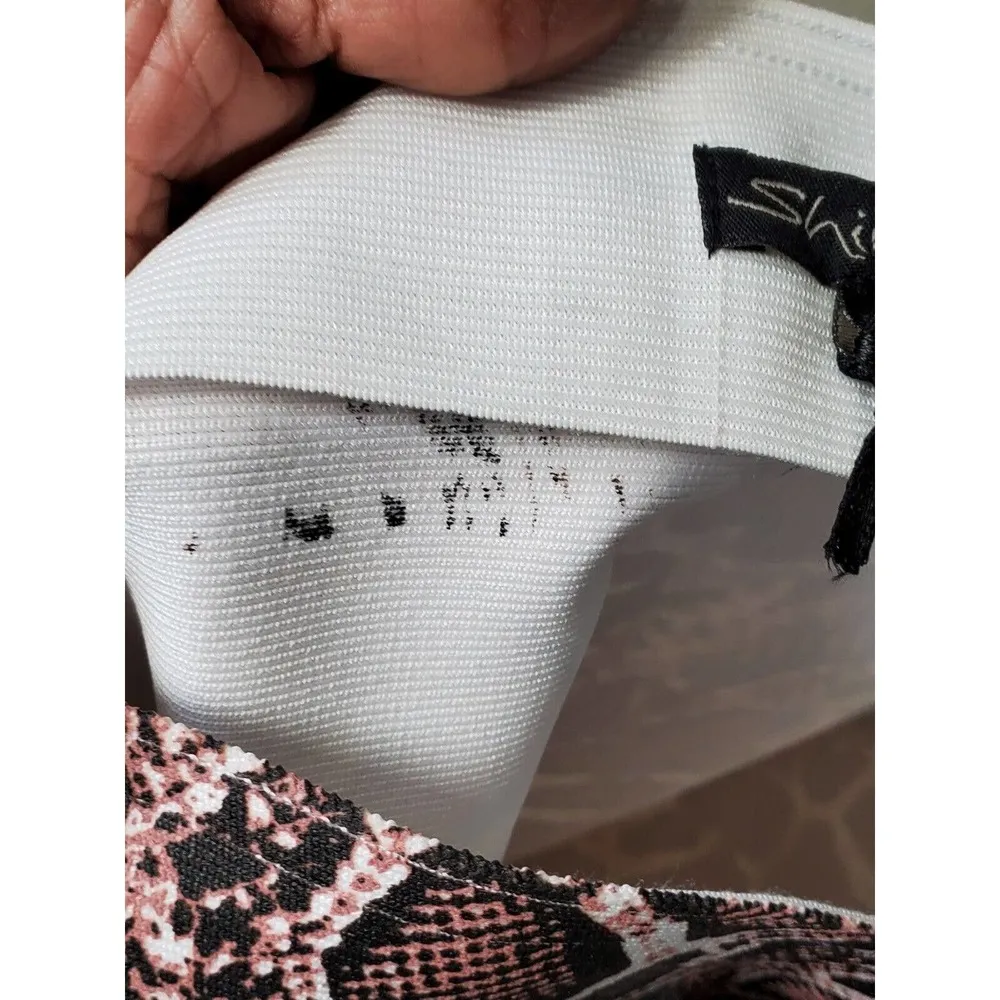 Shinestar Women Multicolor Faux Leather Pencil & Straight Knee Length Skirt M - Image 8