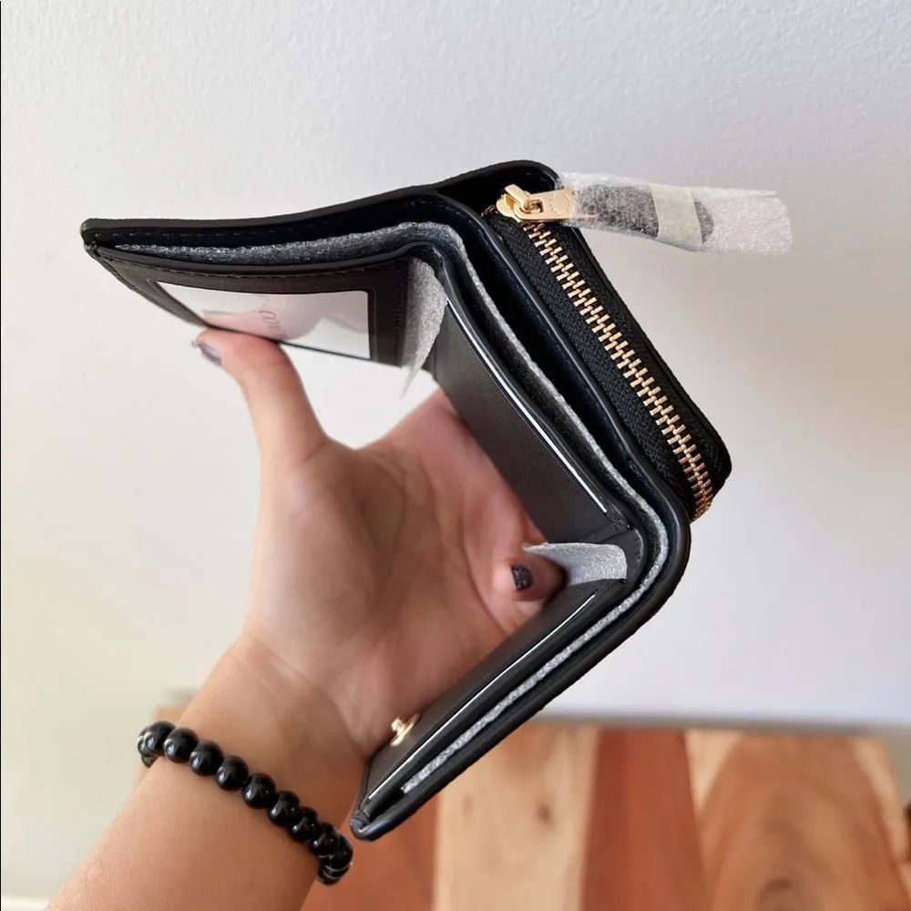 NWT COACH SMALL TRIFOLD WALLET IN SIGNATURE CANVAS WITH POP FLORAL PRINT - Image 5