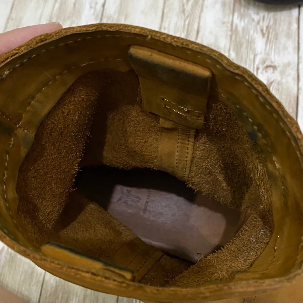 FRYE Cognac Cara Roper Mid Calf Leather Boot - Image 14