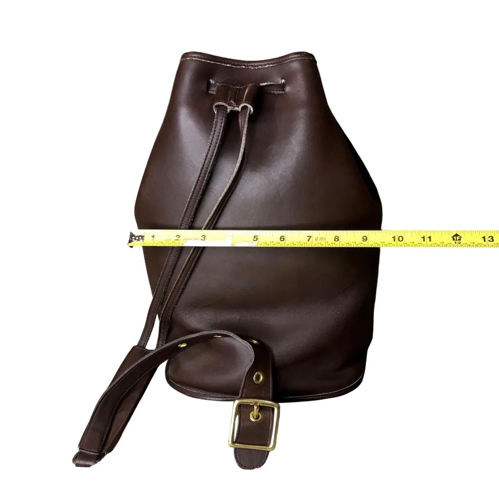 Vintage COACH Mahogany Glove Tanned Leather Sling Backpack Shoulder Bag 9929 - Image 10