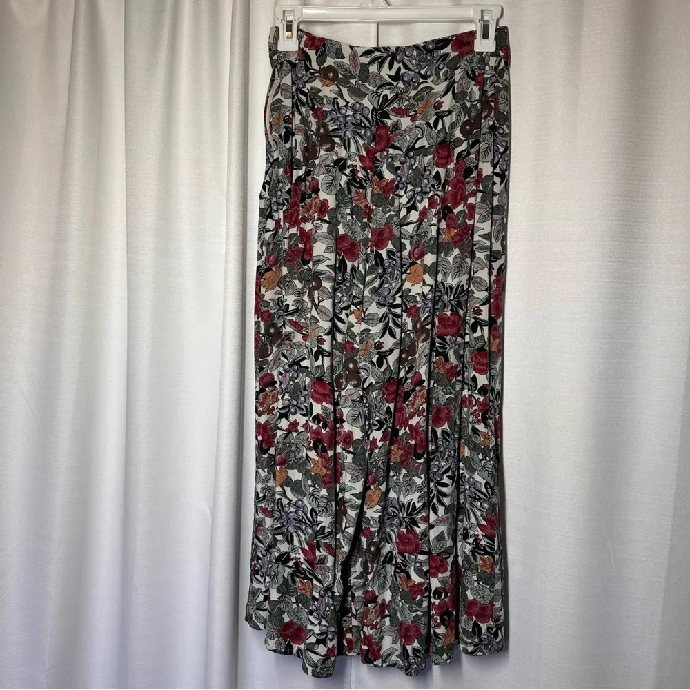 Vtg OUTBACK RED Gaucho Pants S Floral Flowy Wide Leg Cowgirl Western Boho 90s - Image 5