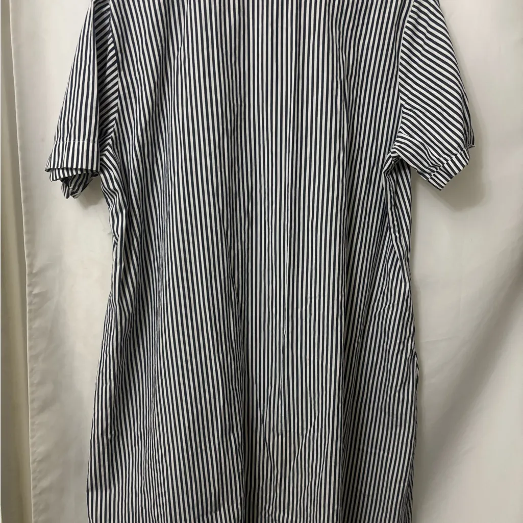 Striped High Low Dress Blue Size XL - Image 11