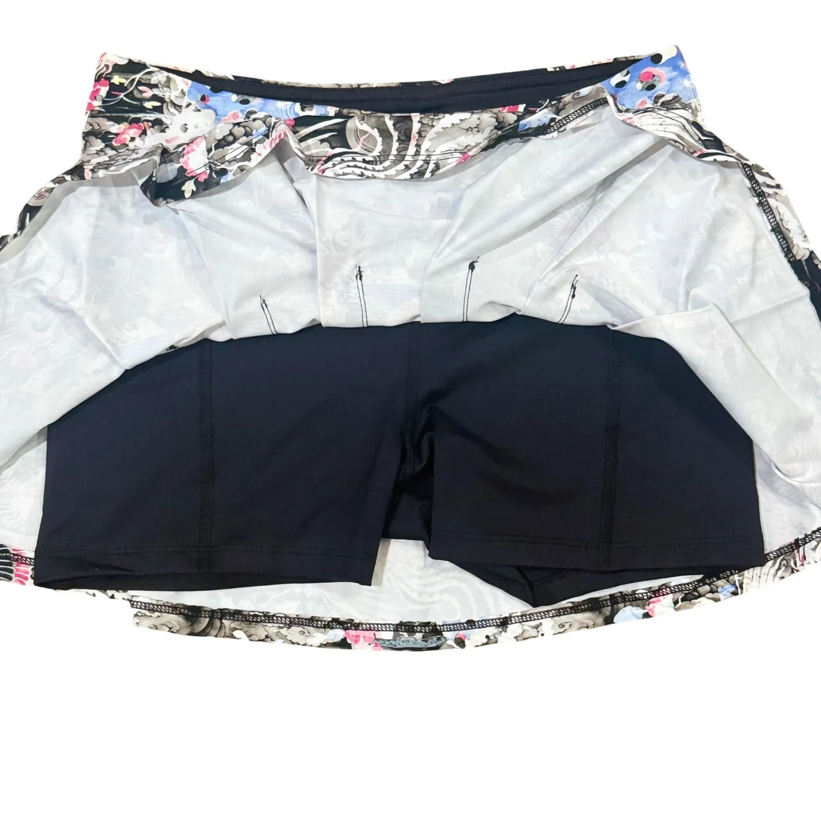 ELEVEN BY Venus Williams Skirt Shorts Print Womens S Golf Pickleball Tennis Black - Image 3