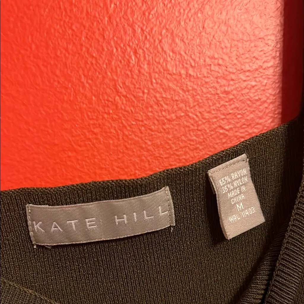 Kate Hill Elegant Black Sleeveless Top Size M - Image 2