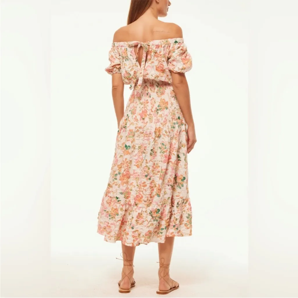 MISA Los Angeles Paola Dress - Persimmon Crinkle - Image 4