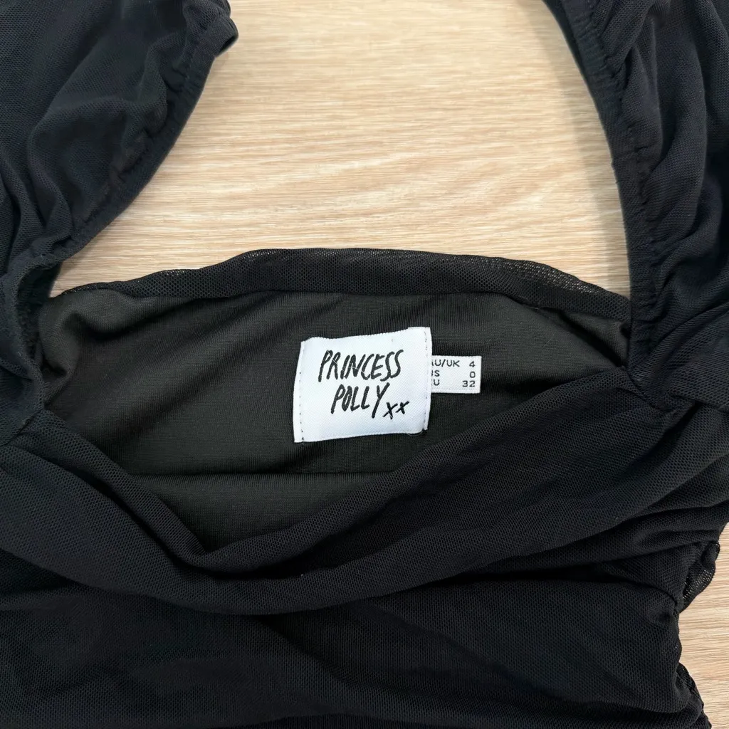 Princess Polly Charvi Black Mini Dress - Image 4