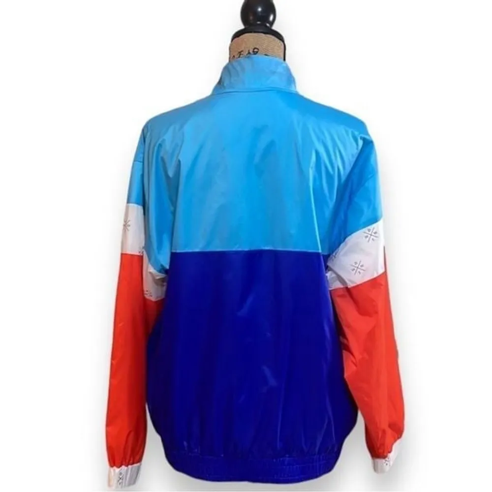 Why Don't We” Windbreaker Women's Size S, Perfect for a Hiker or Sports Fan! Blue - Image 3