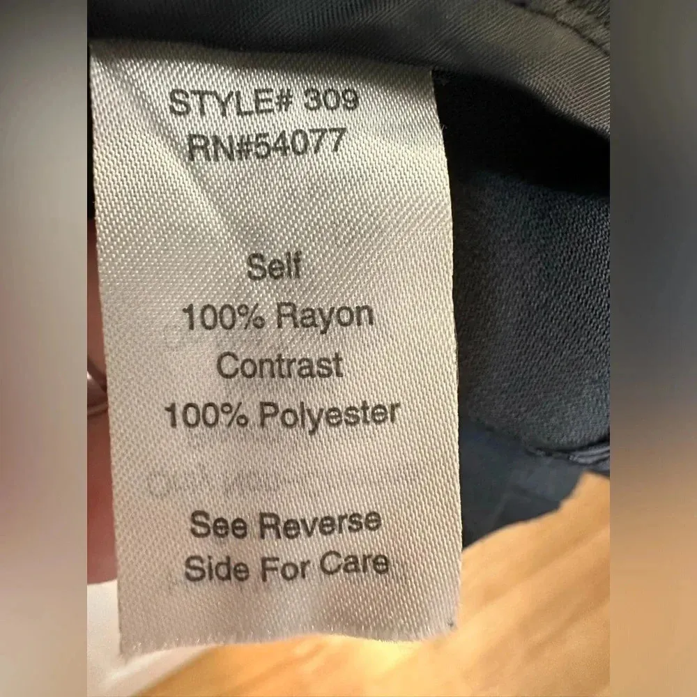 CAbi Chic Jacket Blazer Style # 309 Black w Sheer Sleeves one button - Image 6