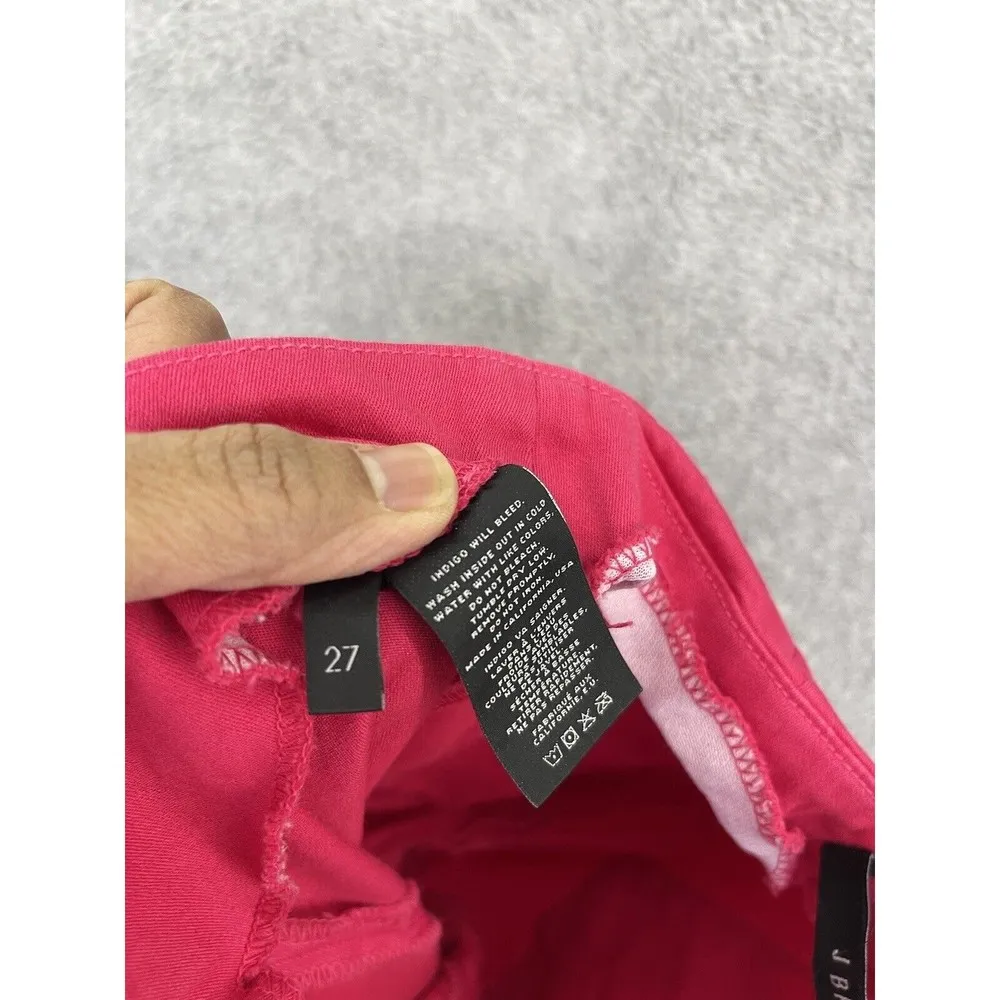 J Brand Women's Capri Pants Solid Pink Lotus Size 27 - Image 3