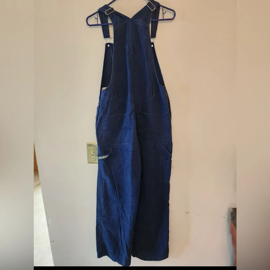 Vtg 90's Looney Tunes Sylvester & Tweety overalls Women's canvas navy blue Sz m - Image 7
