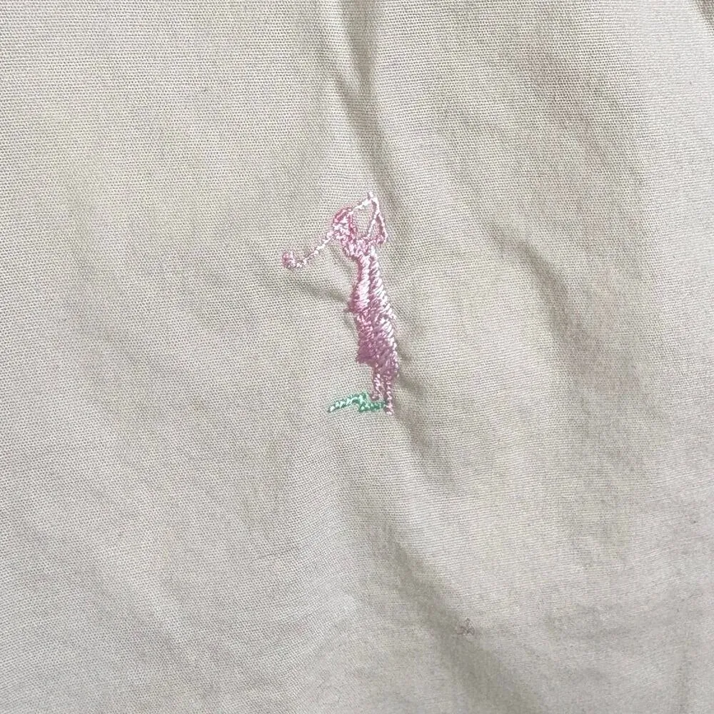 Vintage Golf Rainbow Embroidered Sporty Cream Mini Skort Skirt Cotton Size 6 - Image 8