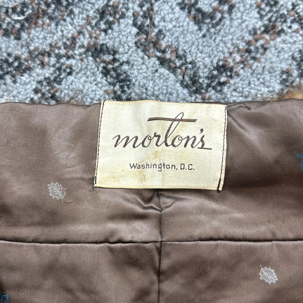 Vintage Morton’s of Washington D.C. Muskrat Fur Stole Brown Size undefined - Image 2