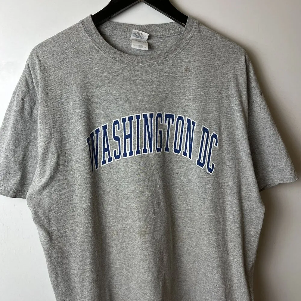 Washington DC T Shirt Vintage Y2K Gray Large L Graphic Tee - Image 10