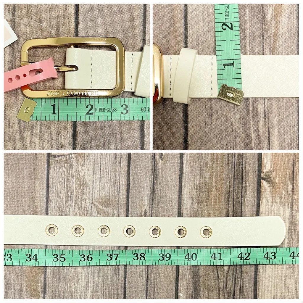 Juicy Couture Rose Gold Buckle Polyurethane Belt - Image 9