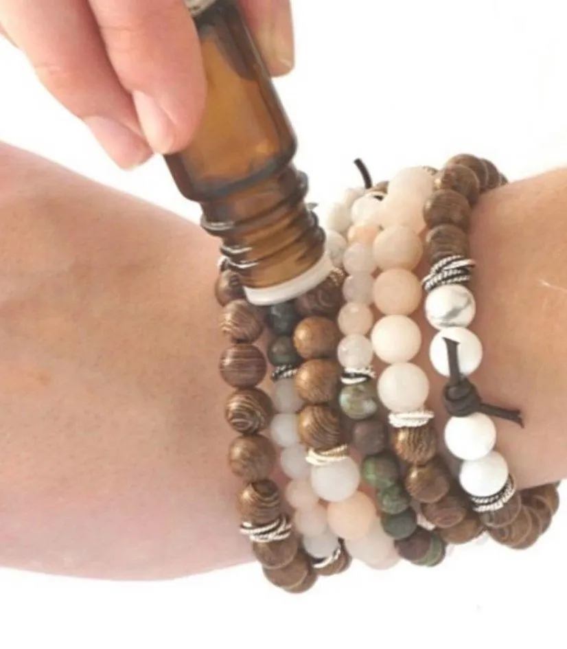 Aromatherapy Lava Stone Handmade Beaded Bracelet - Image 6