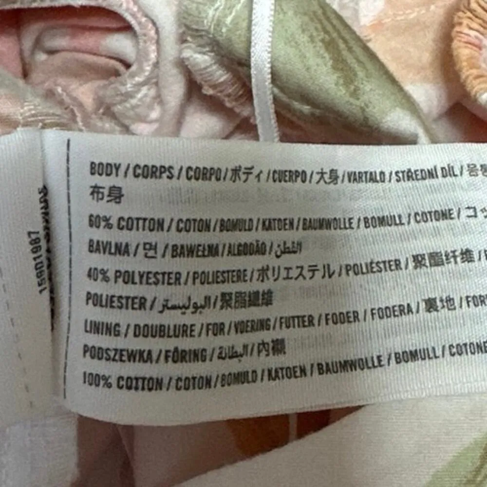 Abercrombie & Fitch Multicolor Floral Short Puff Sleeve Fit & Flare Mini Dress S - Image 5